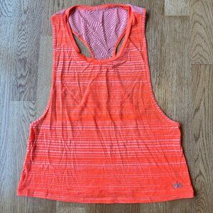 ALO Yoga Neon Orange Tank Top Crop Top